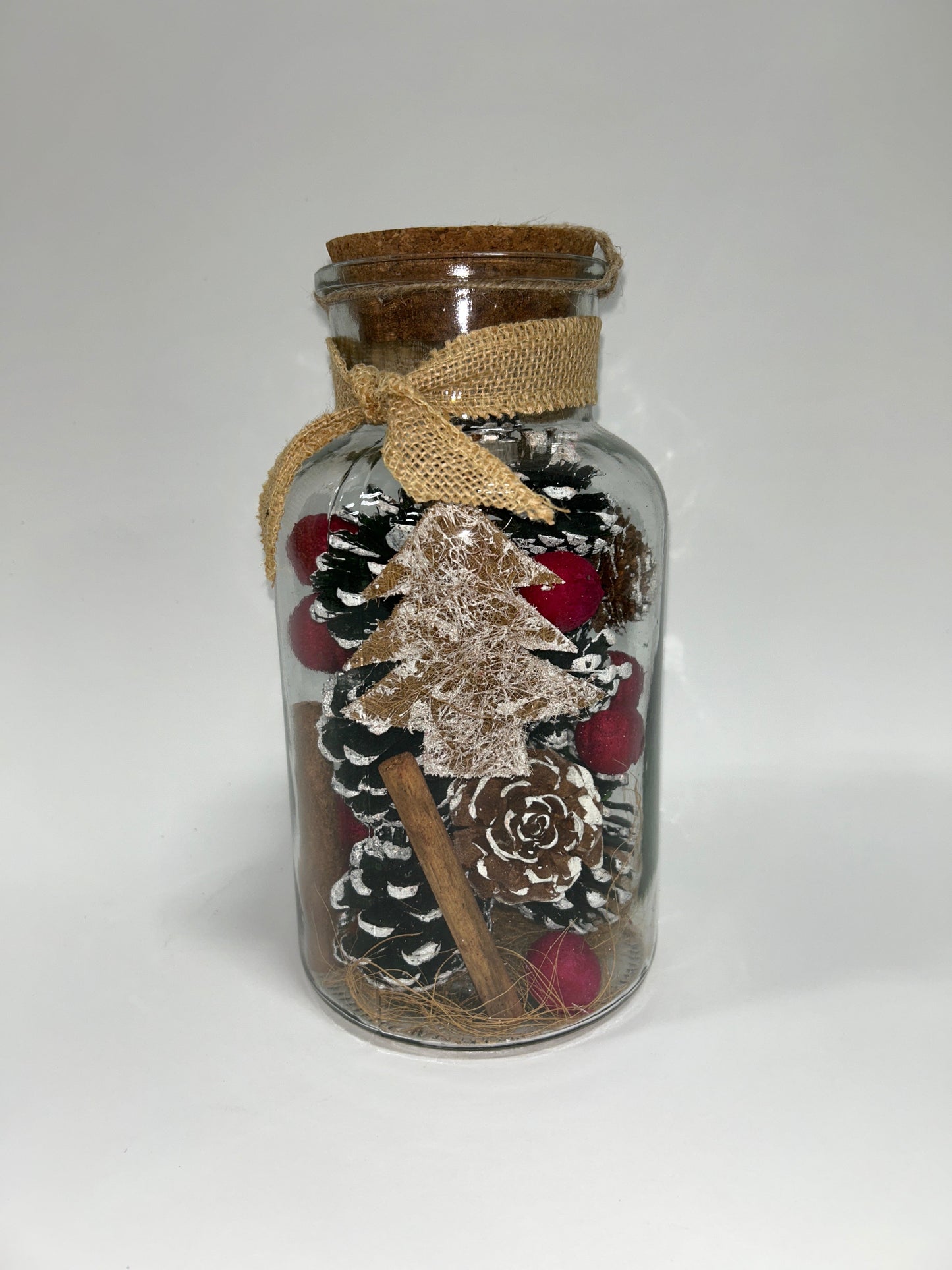 Pine Cone In large Vintage jar