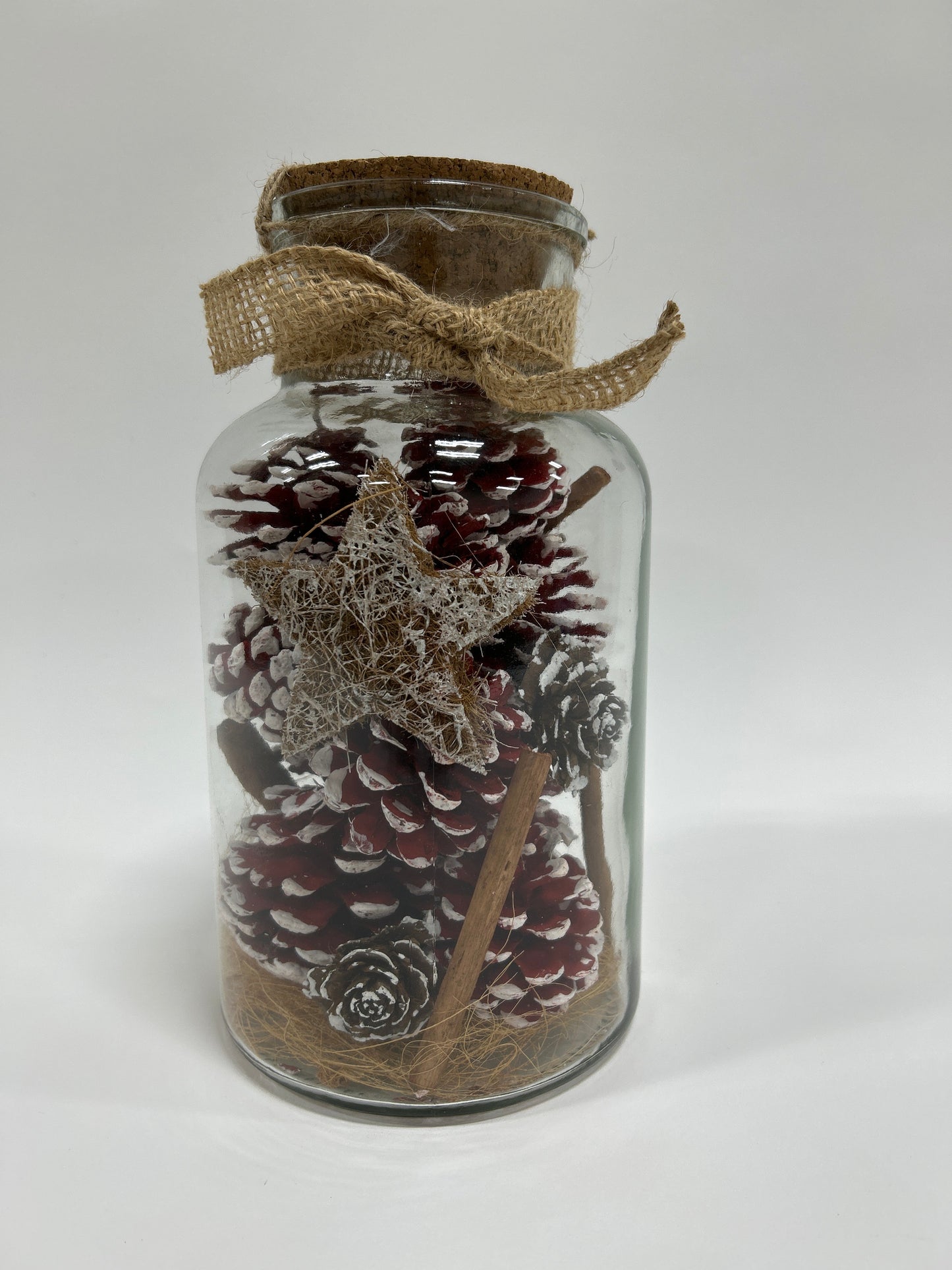 Pine Cone In large Vintage jar