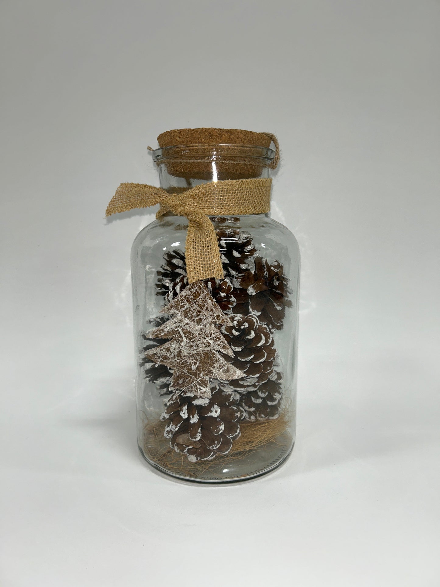 Pine Cone In large Vintage jar