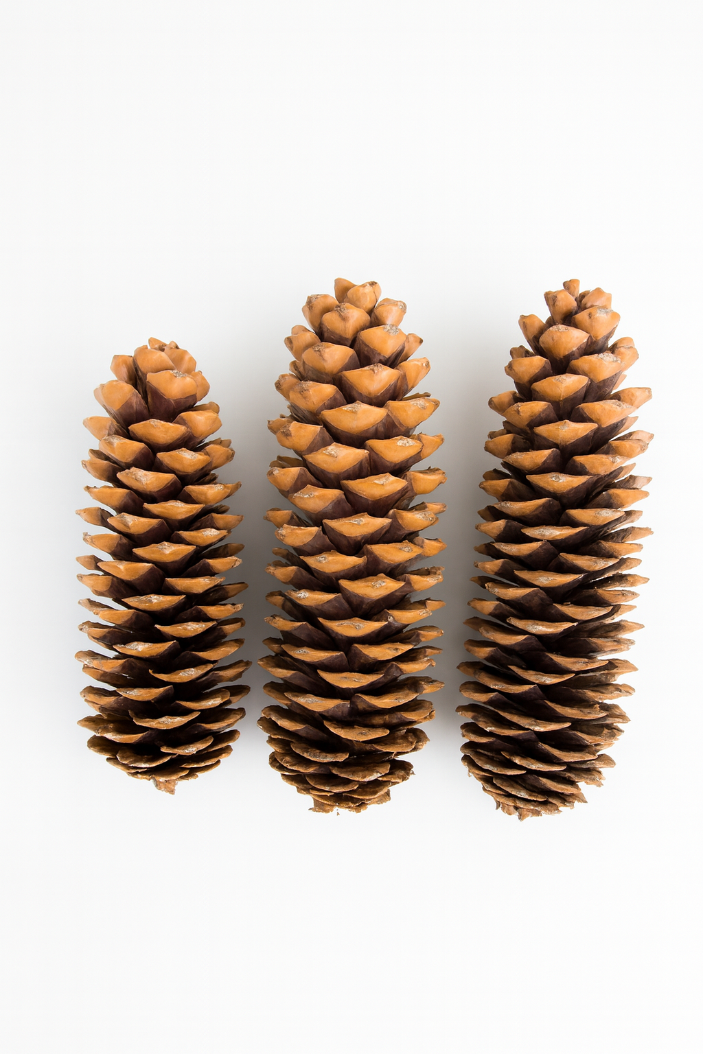 Natural Sugar Pine Cones – Set of 3 Sculptural Winter Accents