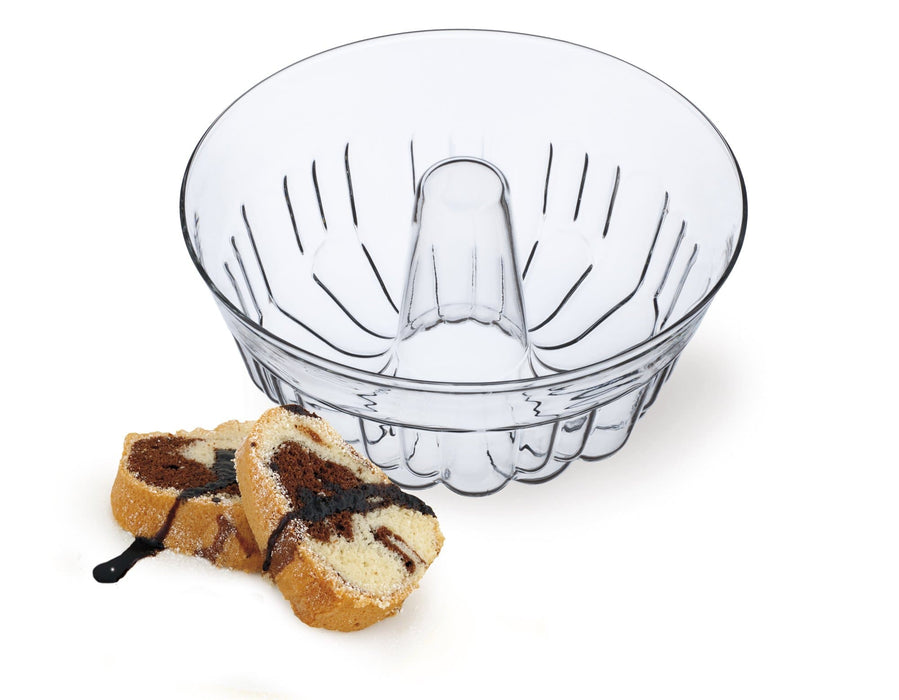 Simax - Fluted Blown Glass Bundt Pan, 8.2 In/1.4 Qt