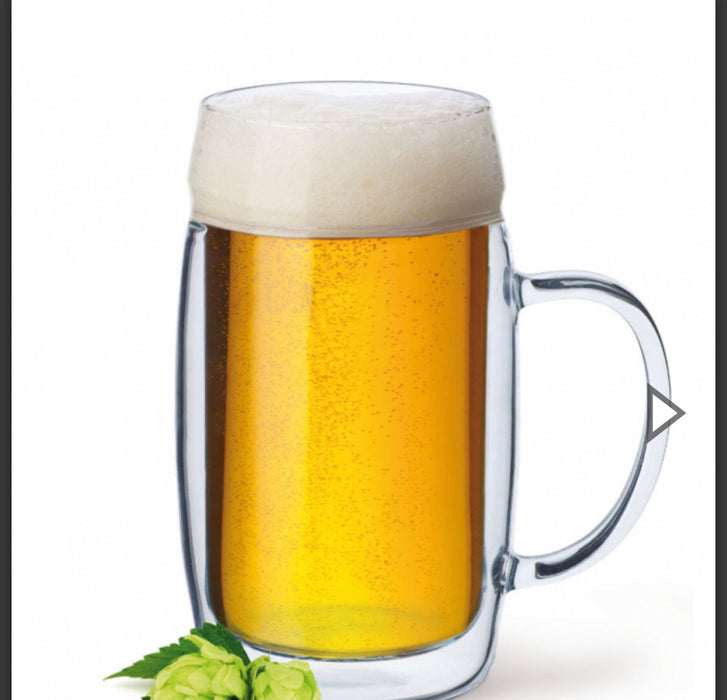 Simax- Blown Glass Beer Mug, 17 Oz